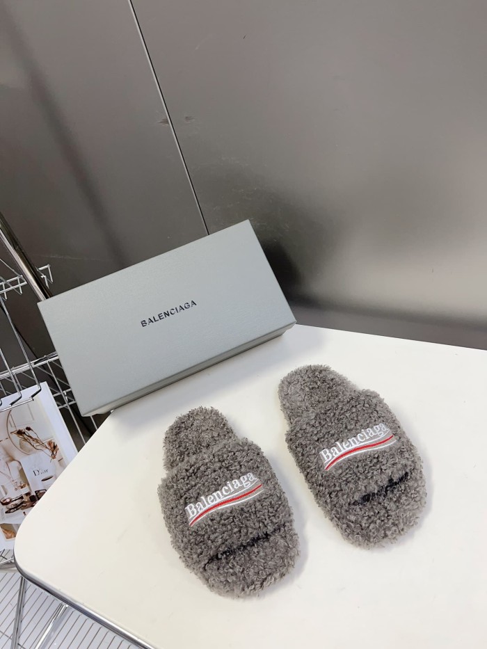 [50% Off]1:1 quality version Cola Embroidery Twill Brushed Cotton Slippers 8 colors 28884668