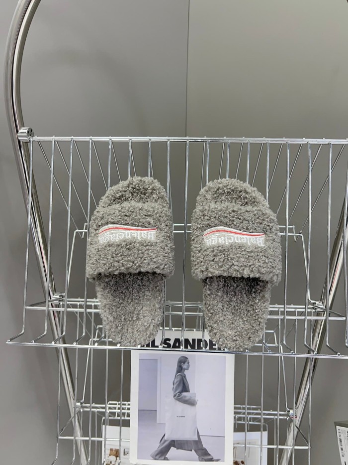 [50% Off]1:1 quality version Cola Embroidery Twill Brushed Cotton Slippers 8 colors 28884668