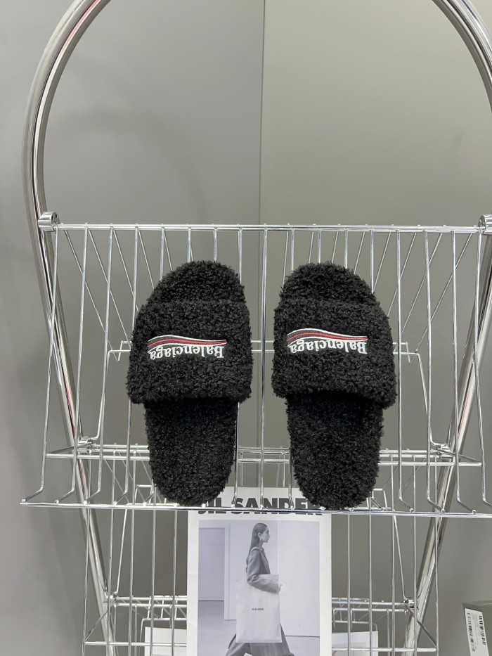 [50% Off]1:1 quality version Cola Embroidery Twill Brushed Cotton Slippers 8 colors 28884668
