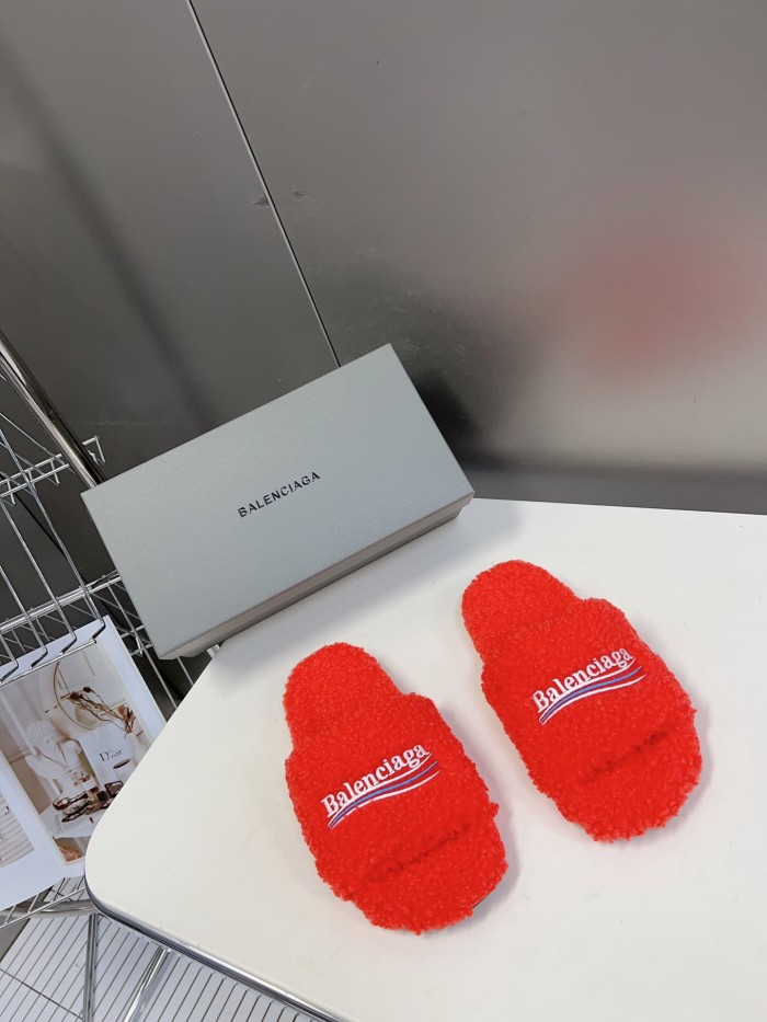 [50% Off]1:1 quality version Cola Embroidery Twill Brushed Cotton Slippers 8 colors 28884668