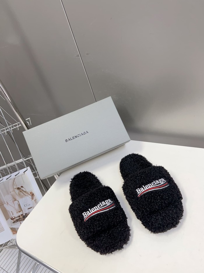 [50% Off]1:1 quality version Cola Embroidery Twill Brushed Cotton Slippers 8 colors 28884668
