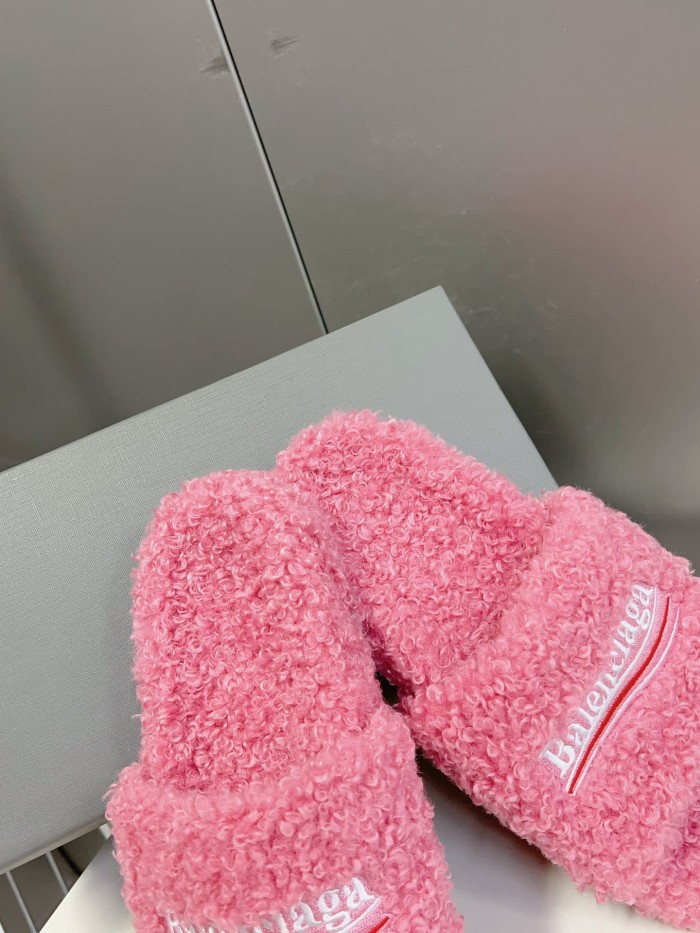 [50% Off]1:1 quality version Cola Embroidery Twill Brushed Cotton Slippers 8 colors 28884668
