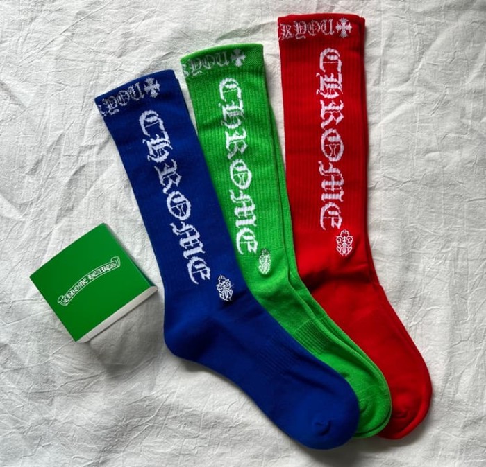 1:1 quality version Sanskrit Lip Skull Knit Socks 3 Pairs Per Card 11 styles 29348025