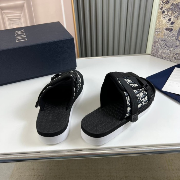 1:1 quality version Casual Jacquard Letter Logo Slippers 2 styles 22920623