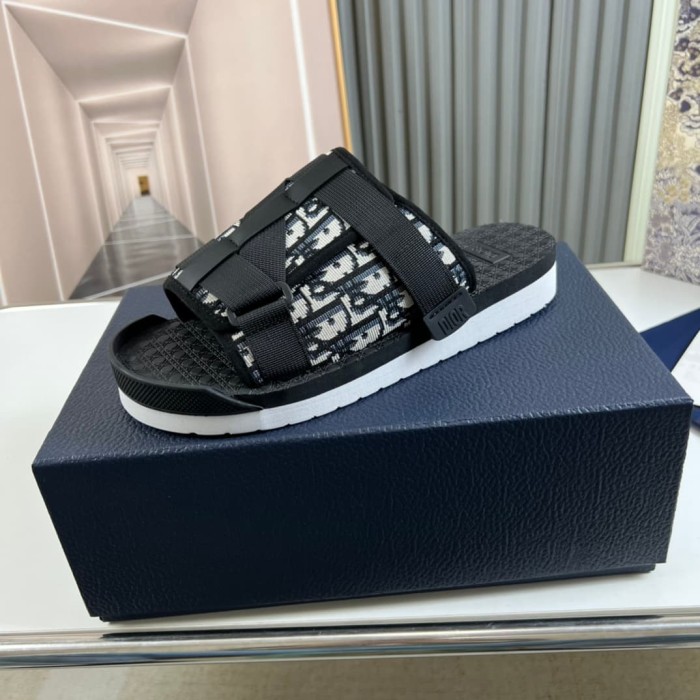 1:1 quality version Casual Jacquard Letter Logo Slippers 2 styles 22920623
