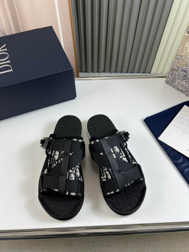 1:1 quality version Casual Jacquard Letter Logo Slippers 2 styles 22920623