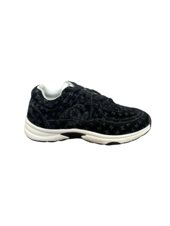 1:1 quality version Full Repeat CC Logo Embossed Stitching Lace Up Comfortable Platform Sole Running Sneakers 3 colors 29332735