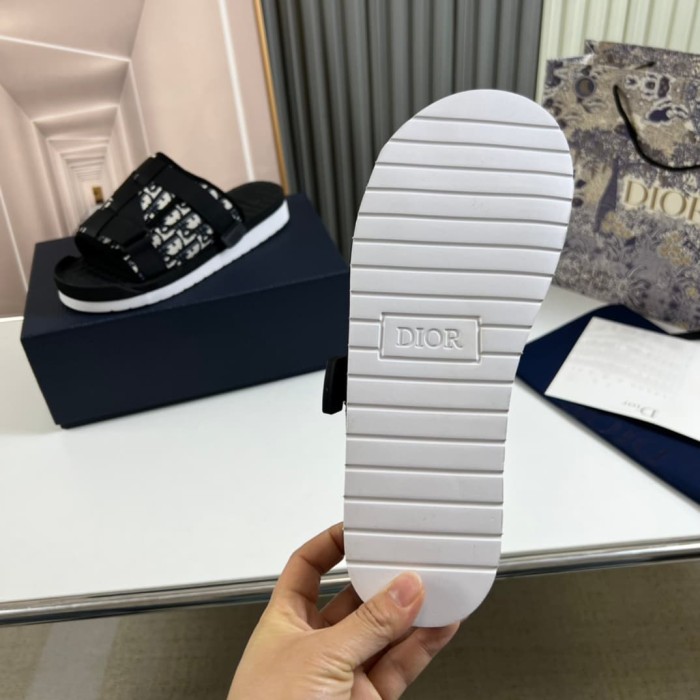 1:1 quality version Casual Jacquard Letter Logo Slippers 2 styles 22920623