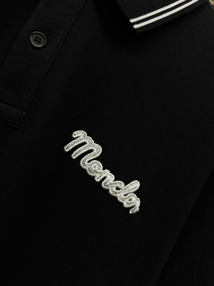 1:1 quality version Striped Collar Towel Embroidery Letter Sleeve Badge Polo Shirt 3 colors 29354669