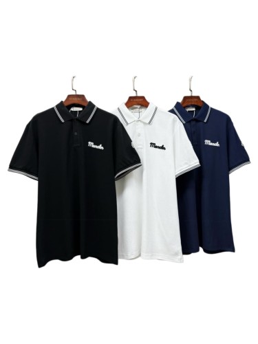 1:1 quality version Striped Collar Towel Embroidery Letter Sleeve Badge Polo Shirt 3 colors 29354669