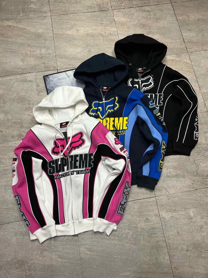 1:1 quality version Foxracing FW25 WEEK9 Zip Up Hoodie 3 colors 28717128