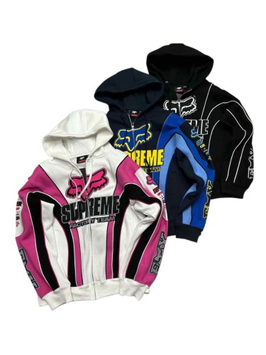 1:1 quality version Foxracing FW25 WEEK9 Zip Up Hoodie 3 colors 28717128