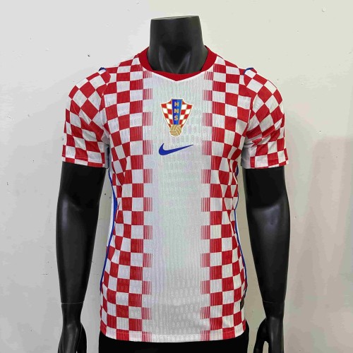 2026/2027 Croatia Red And White Checkered Home Jersey 2 Kind 29085318