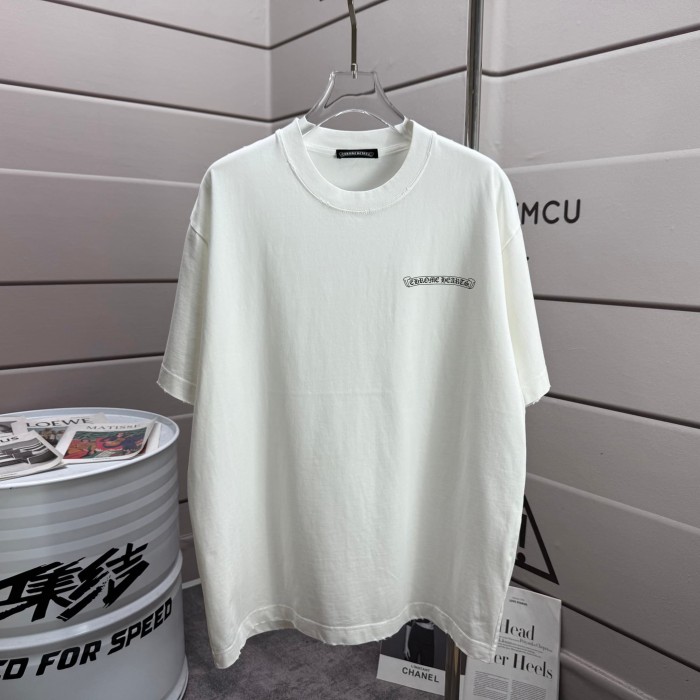 1:1 quality version  Front Tiny Black Scroll Brand Chest Logo Back Seven Color Gothic Scroll Text Stack Dual Side Print T-shirt 5 colors 29367066