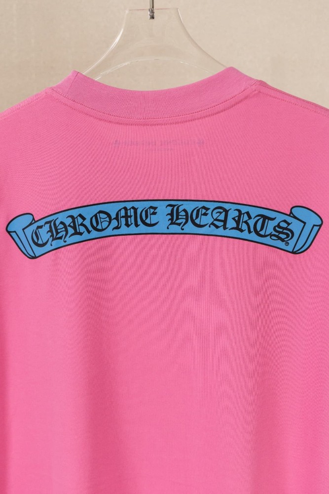 1:1 quality version Gothic Scroll Embroidery Sleeve Small Logo Back Big Banner Letter Graphic Bottom Tiny Scroll T-shirt 2 colors 29367283