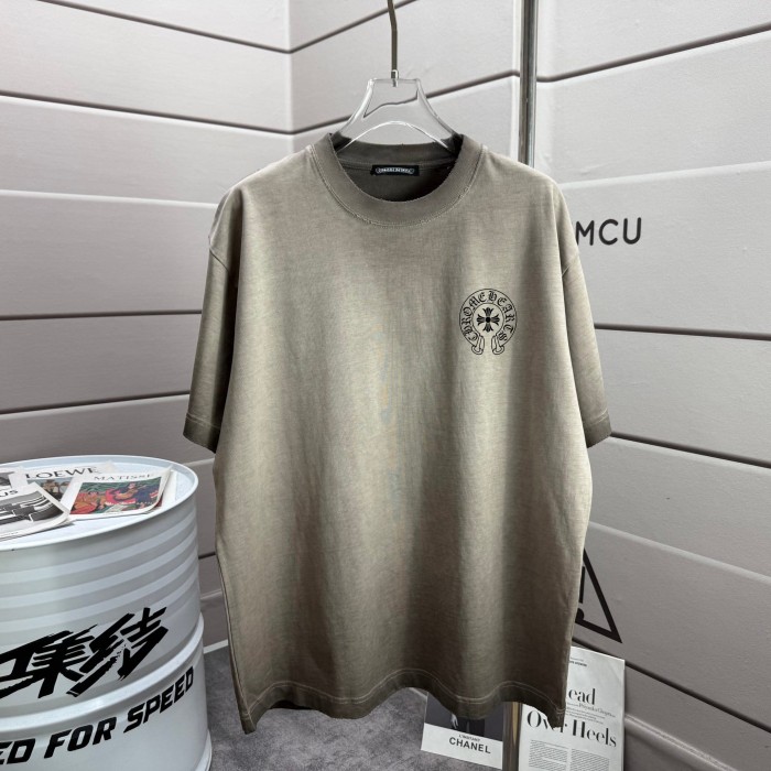1:1 quality version Front Circular Cross Logo Chest Print Back Multi Gothic Cross Star Orange Tongue Letter Full Graphic T-shirt 5 colors 29367255