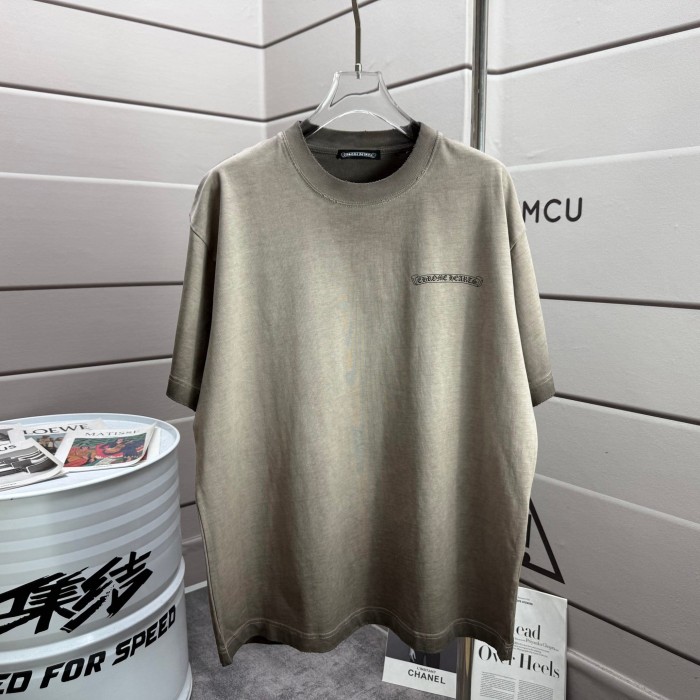 1:1 quality version  Front Tiny Black Scroll Brand Chest Logo Back Seven Color Gothic Scroll Text Stack Dual Side Print T-shirt 5 colors 29367066