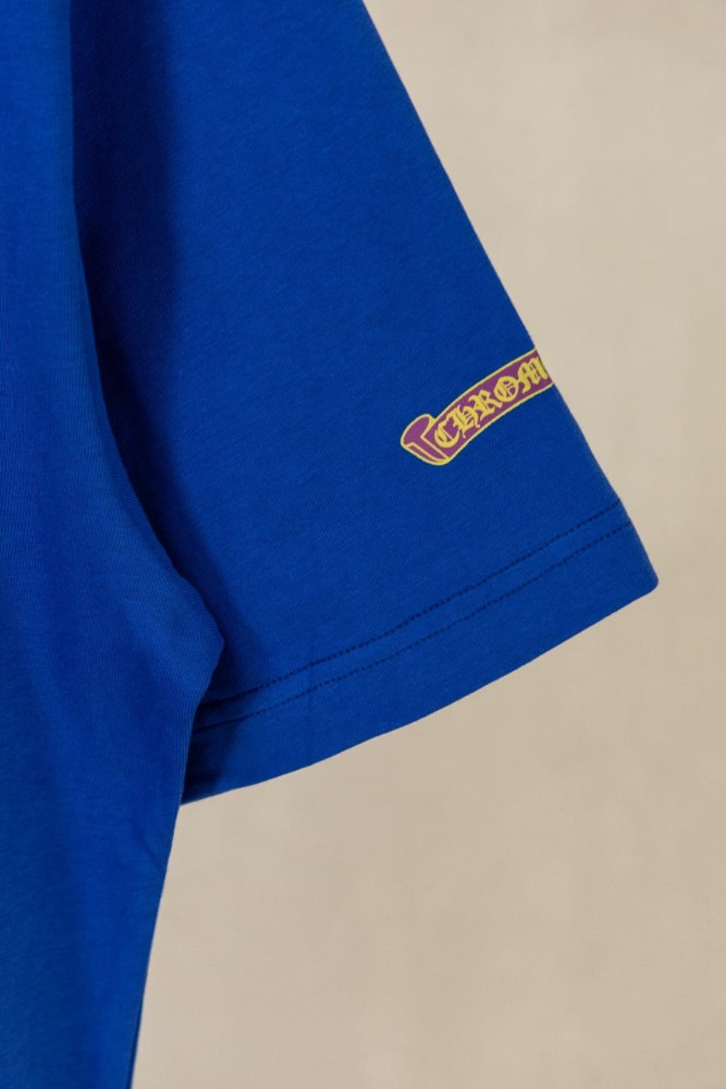 1:1 quality version Gothic Scroll Embroidery Sleeve Small Logo Back Big Banner Letter Graphic Bottom Tiny Scroll T-shirt 2 colors 29367283