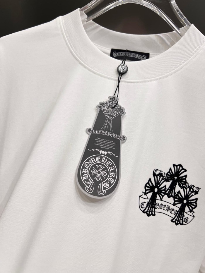 1:1 quality version Cross Logo Printed Heather Grey Oversized Tee 3 colors 29082519