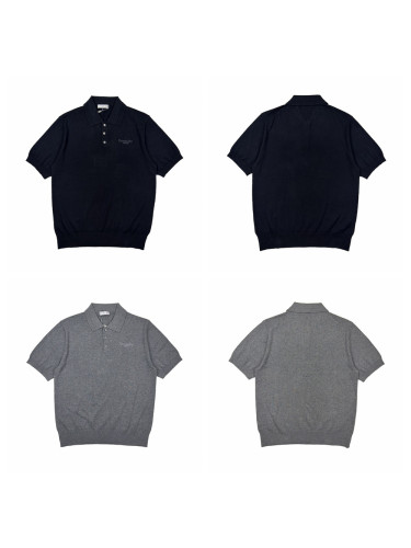 1:1 quality version Classic Embroidery 100% Cotton Knit Polo Shirt 2 colors 29106794