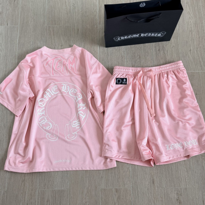 1:1 quality version Hip Hop Number Graphic Double Sided Print Oversized V Neck Mesh  Hockey Jersey T-Shirt &  Shorts Set 5 colors 29370259