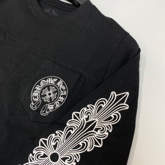 [50% Off]1:1 quality version Horseshoe Cross Vine Long Sleeve T-shirt 2 colors 21459021