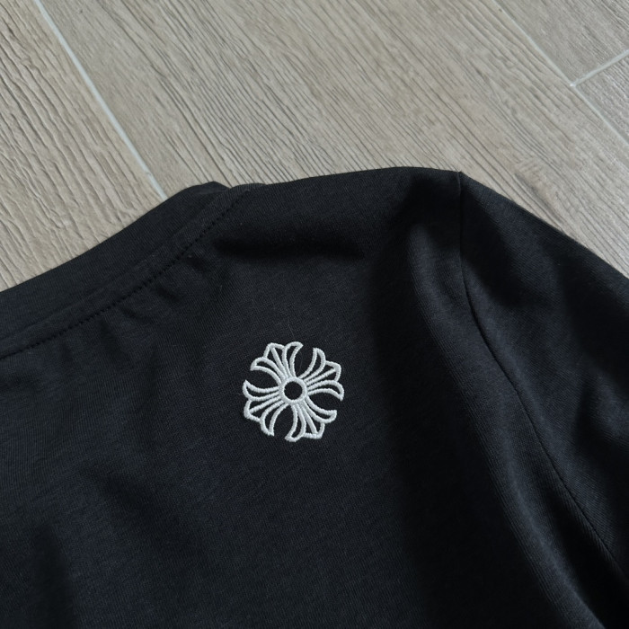 1:1 quality version 27858317 Embroidered Long Sleeve T-shirt for girls 2colors