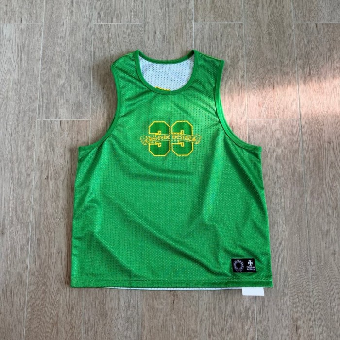 1:1 quality version Vintage Streetwear Front 33 Number Back Gothic Monogram Print Oversized Mesh Sleeveless Tank Top 3 colors 29372671