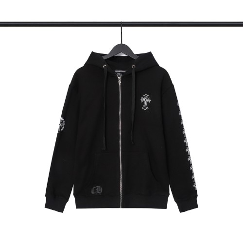 [50% Off]Back cross horseshoe zipper hoodie 21593176
