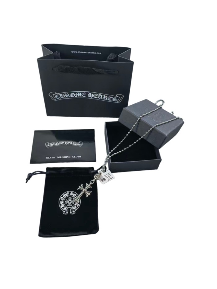 28129909 Single Ball Cross Necklace
