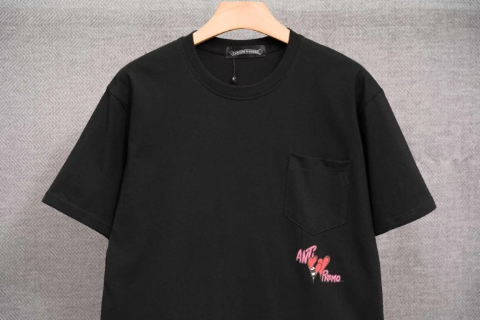1:1 quality version  Anti Promo Multicolor Graffiti Cartoon Figure Print Pocket T-Shirt 2 colors 29093997