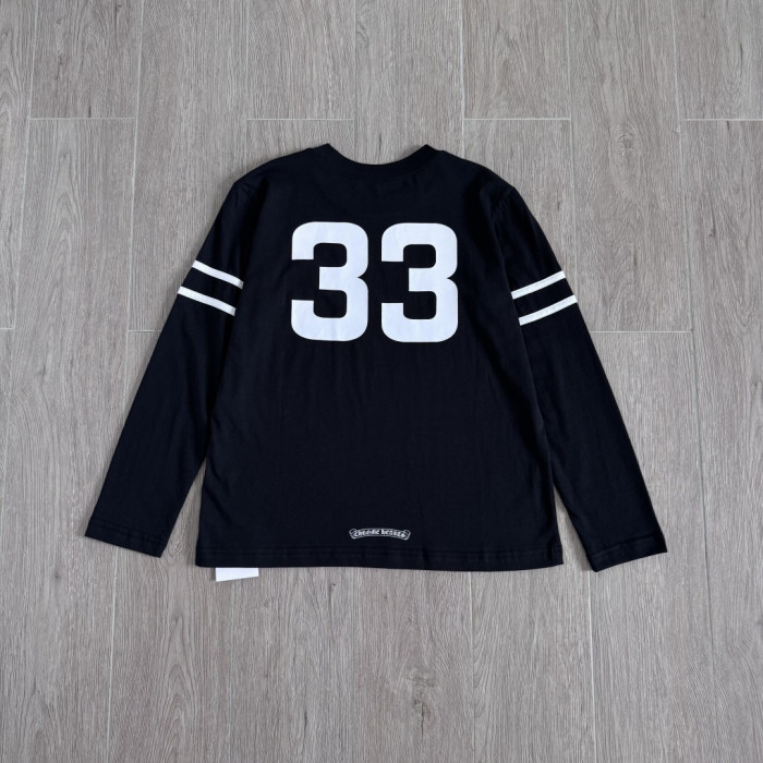 1:1 quality version Number Horseshoe Print Color Block Thin Breathable 3/4 Sleeve Long Sleeve T-Shirt  3 colors for girls 29380260