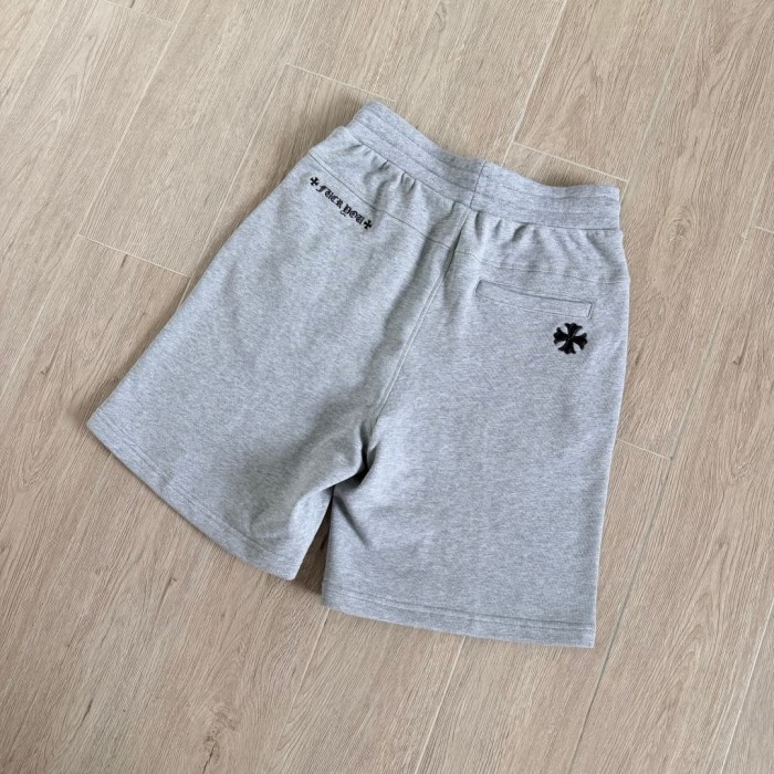 1:1 quality version Sheepskin Cross Scroll Hardware Zipper Drawstring Sweat Shorts 2 colors 29380164