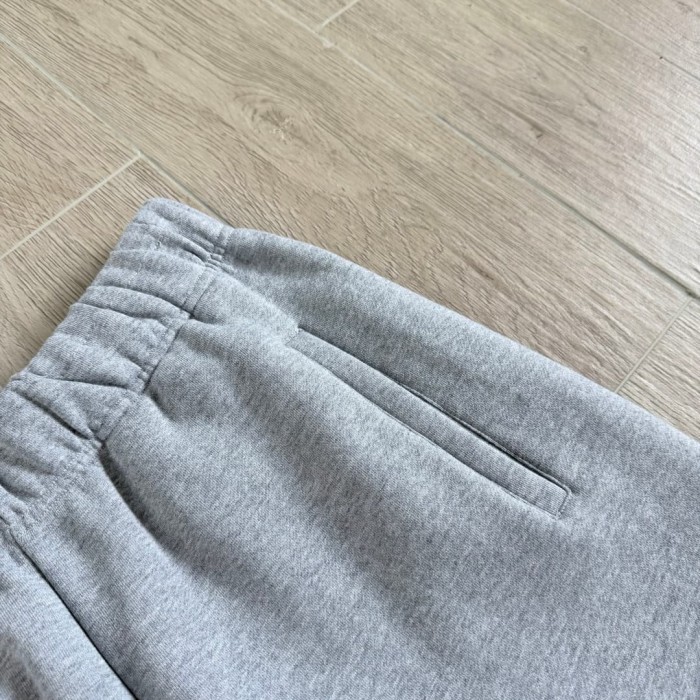 1:1 quality version Multi Cross Pattern Pocket Sheepskin Texture Fleece Casual Sweat Shorts 29380271