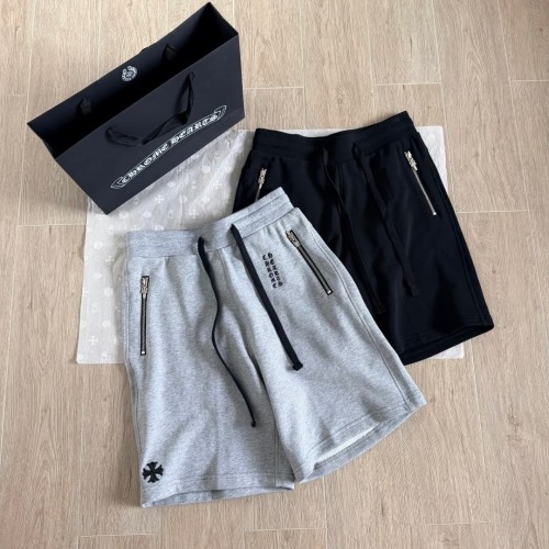 1:1 quality version Sheepskin Cross Scroll Hardware Zipper Drawstring Sweat Shorts 2 colors 29380164