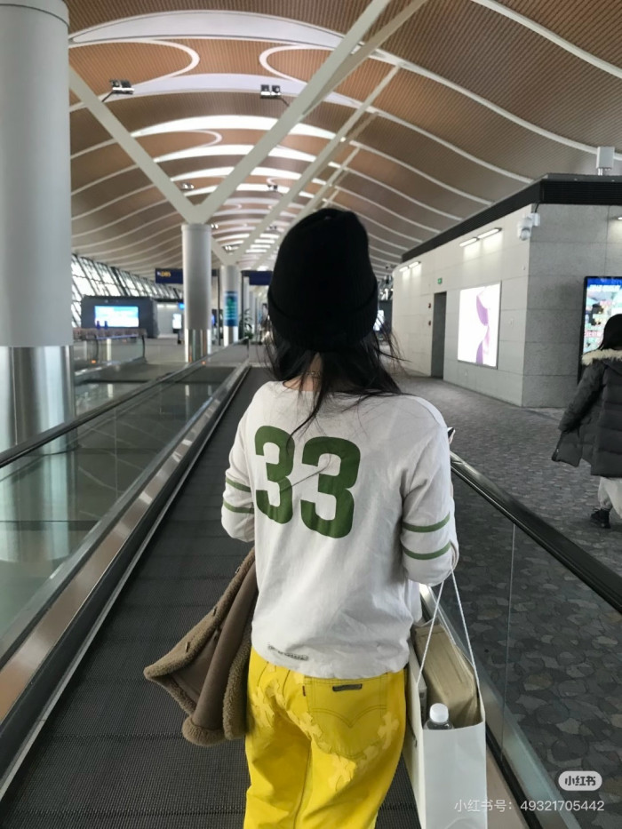 1:1 quality version Number Horseshoe Print Color Block Thin Breathable 3/4 Sleeve Long Sleeve T-Shirt  3 colors for girls 29380260