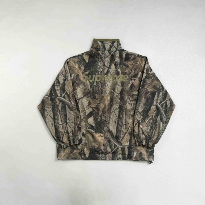 1:1 quality version Vintage Football Collaborative Emblem Print Zip Up Stand Collar Windbreaker Jacket & Pants Set 29382539