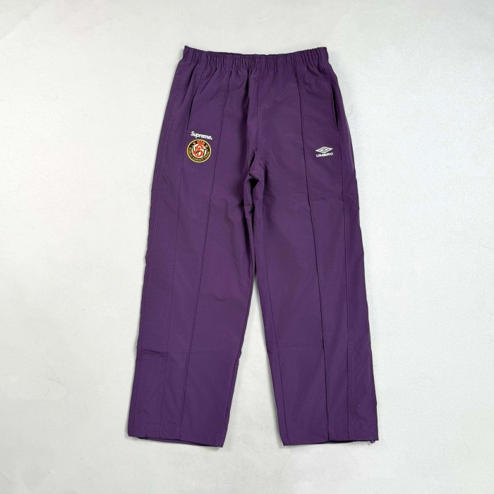 1:1 quality version Vintage Football Collaborative Emblem Print Zip Up Stand Collar Windbreaker Jacket & Pants Set 29382539