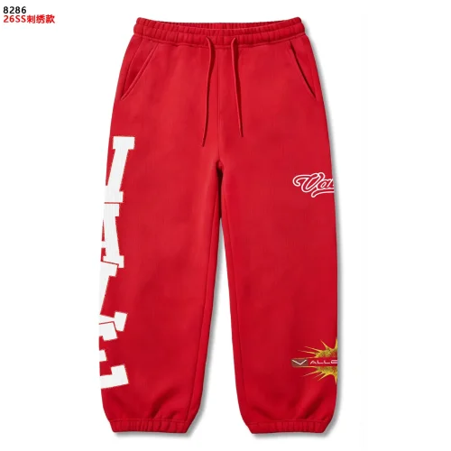 American Street Style White Bold Letter Print Yellow Crackle Pattern Cursive Embroidered Drawstring Sweatpants 3 colors 29383867