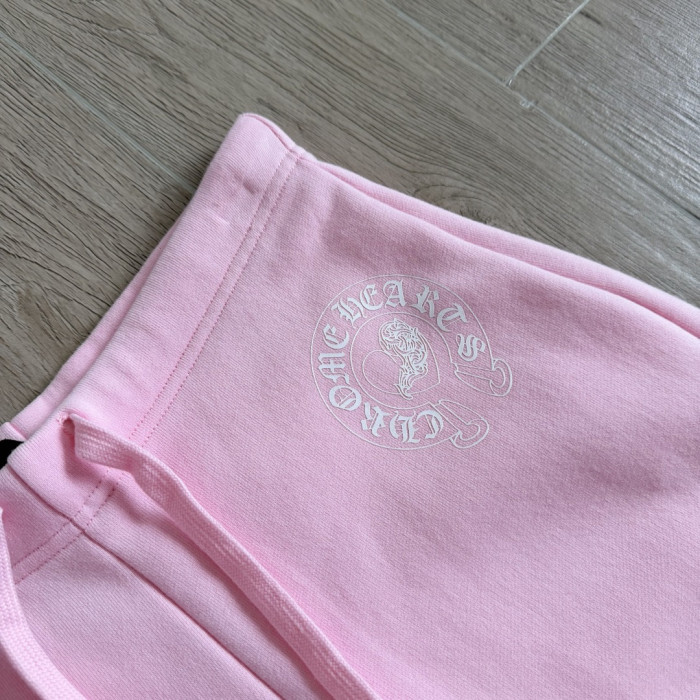 1:1 quality version Letter Logo Back Heart Totem Print Wide Leg Fleece Sweatpants for girls 29392501