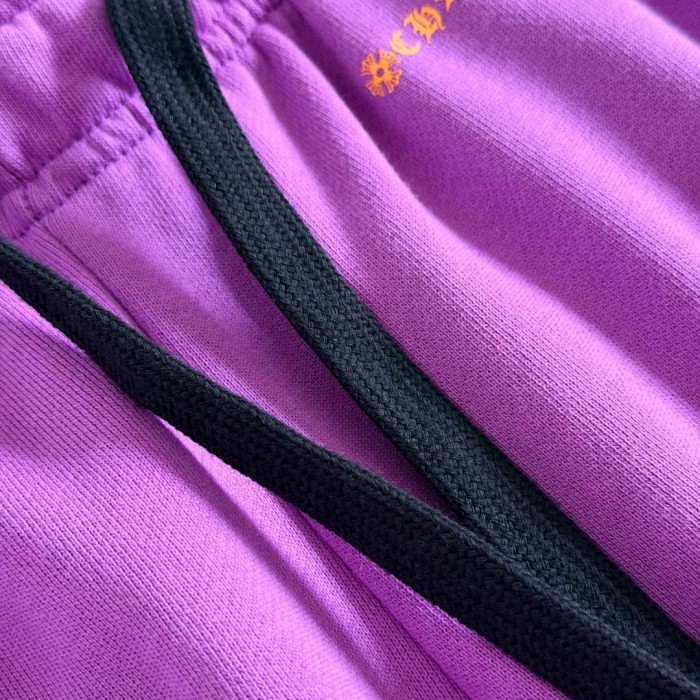 1:1 quality version Streetwear Purple Color Graffiti Slogan Poker Print Wide Leg Drawstring Casual Sweatpants 29392390