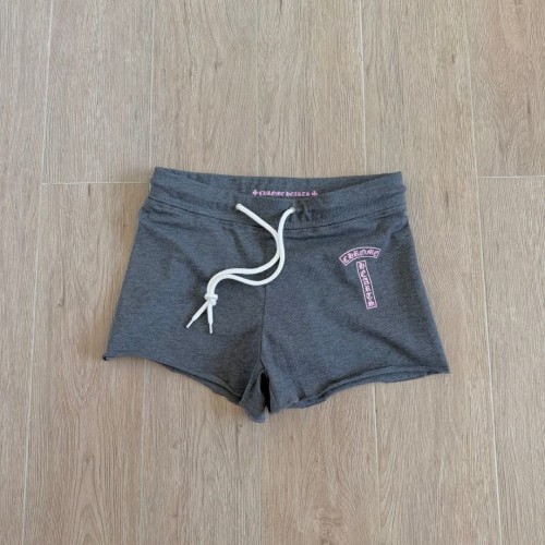 1:1 quality version American Casual Street Pink Arc Letter Graphic Drawstring Raw Edge Sweat Shorts for giarls 29392548