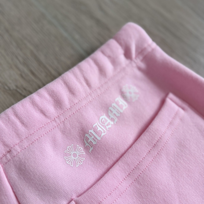 1:1 quality version Letter Logo Back Heart Totem Print Wide Leg Fleece Sweatpants for girls 29392501