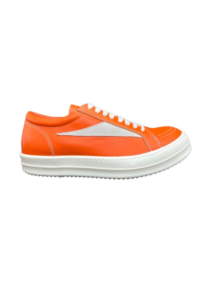 [plus-size shoes] 1:1 quality version Vintage Orange Triangle Logo Cowhide Velvet Suede Panel Lace Up Unisex Sneaker 29393797