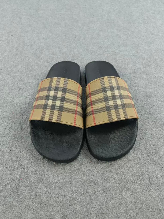 1:1 quality version Classic Check War Horse Print Slipperss 8 colors
