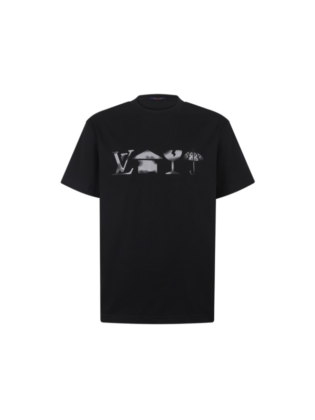 1:1 quality version Minimal Street Front Gradient Symbol Icon Back Bottom Letter Print T-Shirt 29395052