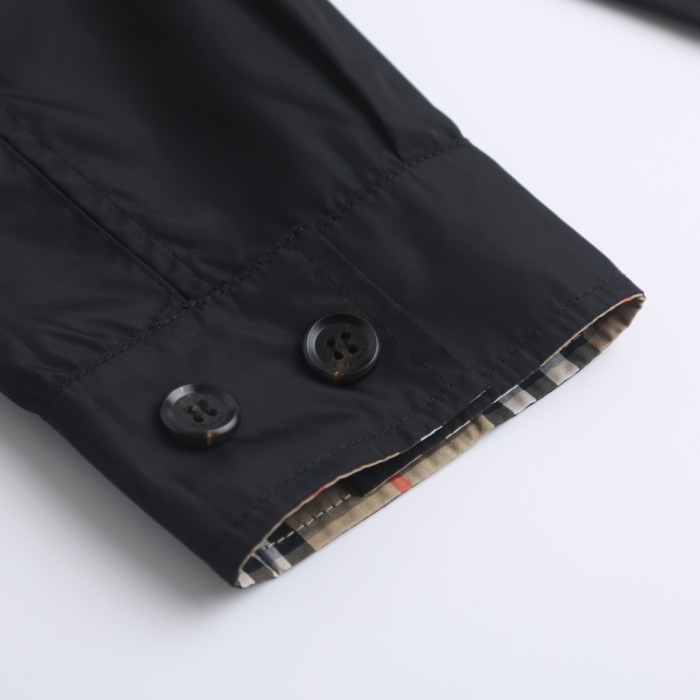 1:1 quality version Yellow‑Brown Plaid Reversible Windproof Lightweight Breathable Collared Jacket 29395228