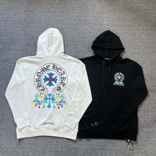 Colorful Multi Cross Print Hooded Sweatshirt 2 colors 23995100