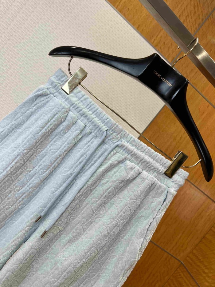 1:1 quality version Cotton Terry All Over Jacquard Short Sleeve & Shorts Set 2 colors 29107494