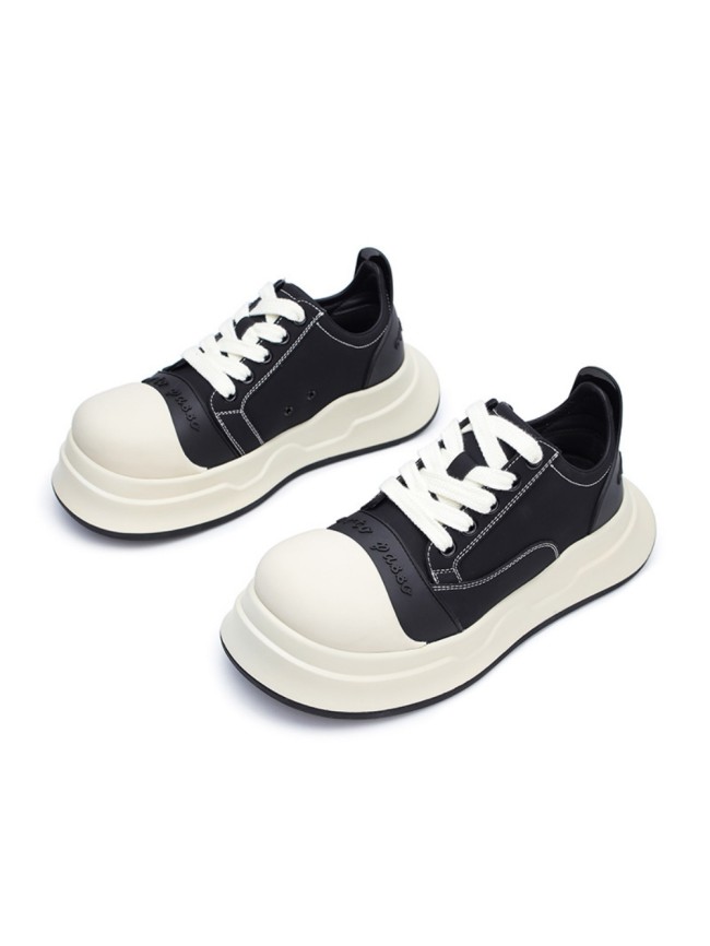 [50% Off]Ugly cute big head shoes heightened thick bottom plate shoes 3 colors 27506618【With shoe box】